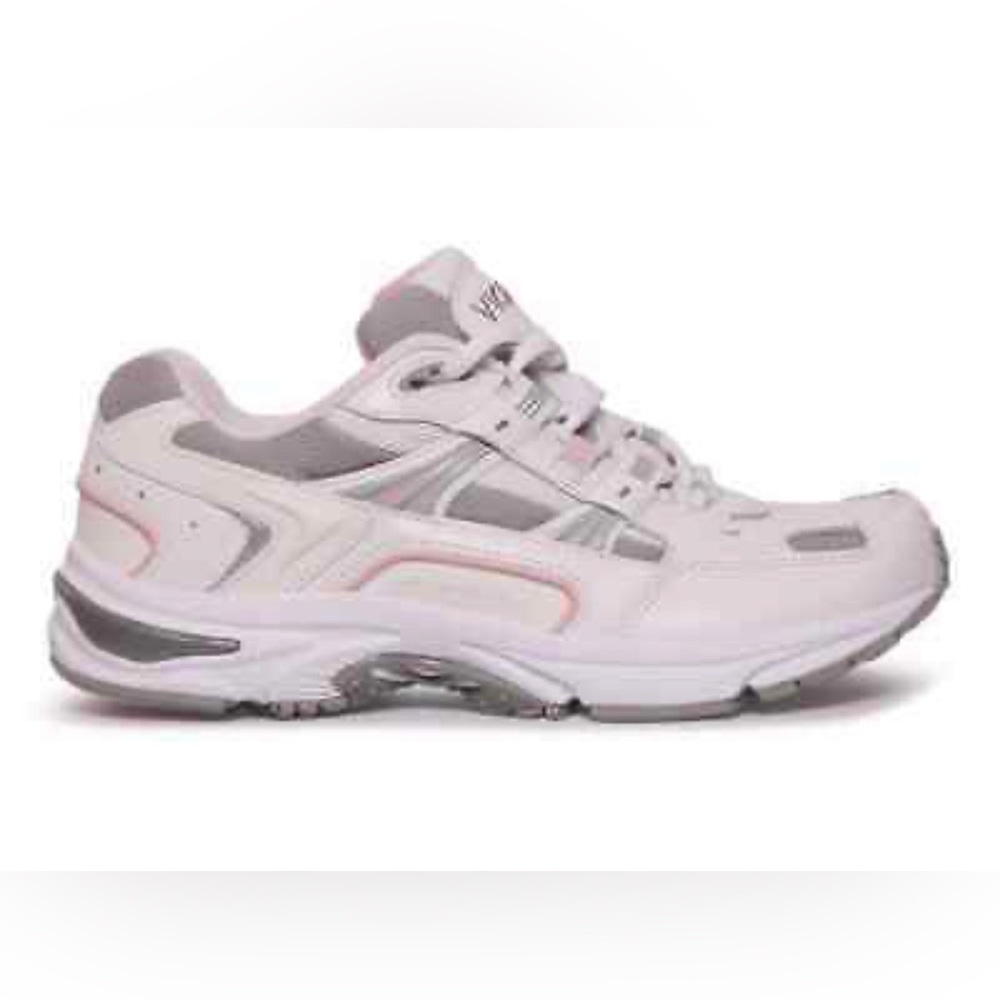 Vionic Women's Walker Comfort Sneakers White , Light Blue and Pink 7.5